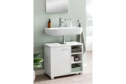 Tvättställsskåp Wohnling Folierad spånskiva 1 dörr 3 förvaringshyllor modern