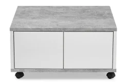 Twin Soffbord 70 cm med Förvaring Lådor på Hjul