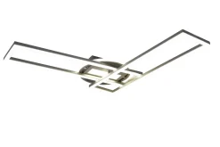 Twister LED Plafond borstad stål