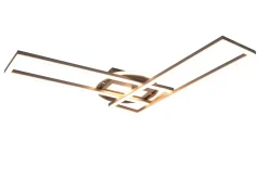 Twister LED Plafond borstad stål