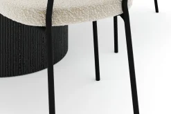 Uppveda Matbord 120 cm Rund med 4 Gemmiano Stolar