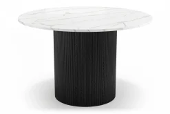 Uppveda Matbord 120 cm Rund med 4 Gemmiano Stolar