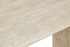 Uppveda Ovalt Matbord 180x90 cm Travertin Utseende