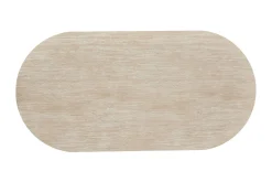 Uppveda Ovalt Matbord 180x90 cm Travertin Utseende
