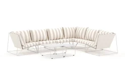 Usteryd utomhus L-soffa 6-sits vändbar