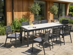 Utdragbart Matbord utomhus Binasco 160/220 cm