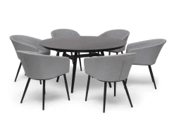 Utebord Hillerstorp Oxhult Ø145 cm Svart