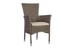 Utestol Paloma Med Kudde 57x59xh90 cm Brungrå