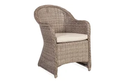 Utestol TOSCANA med kudde 60x69xH86 färg: gråbeige
