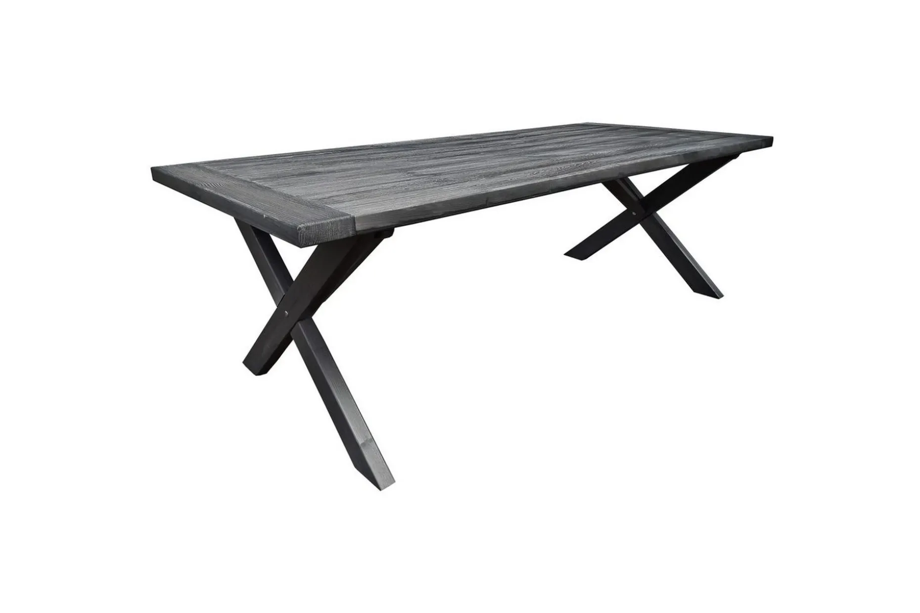 Utomhusmöbelgrupp 220 cm bord & 6 Belize grå stolar Grå