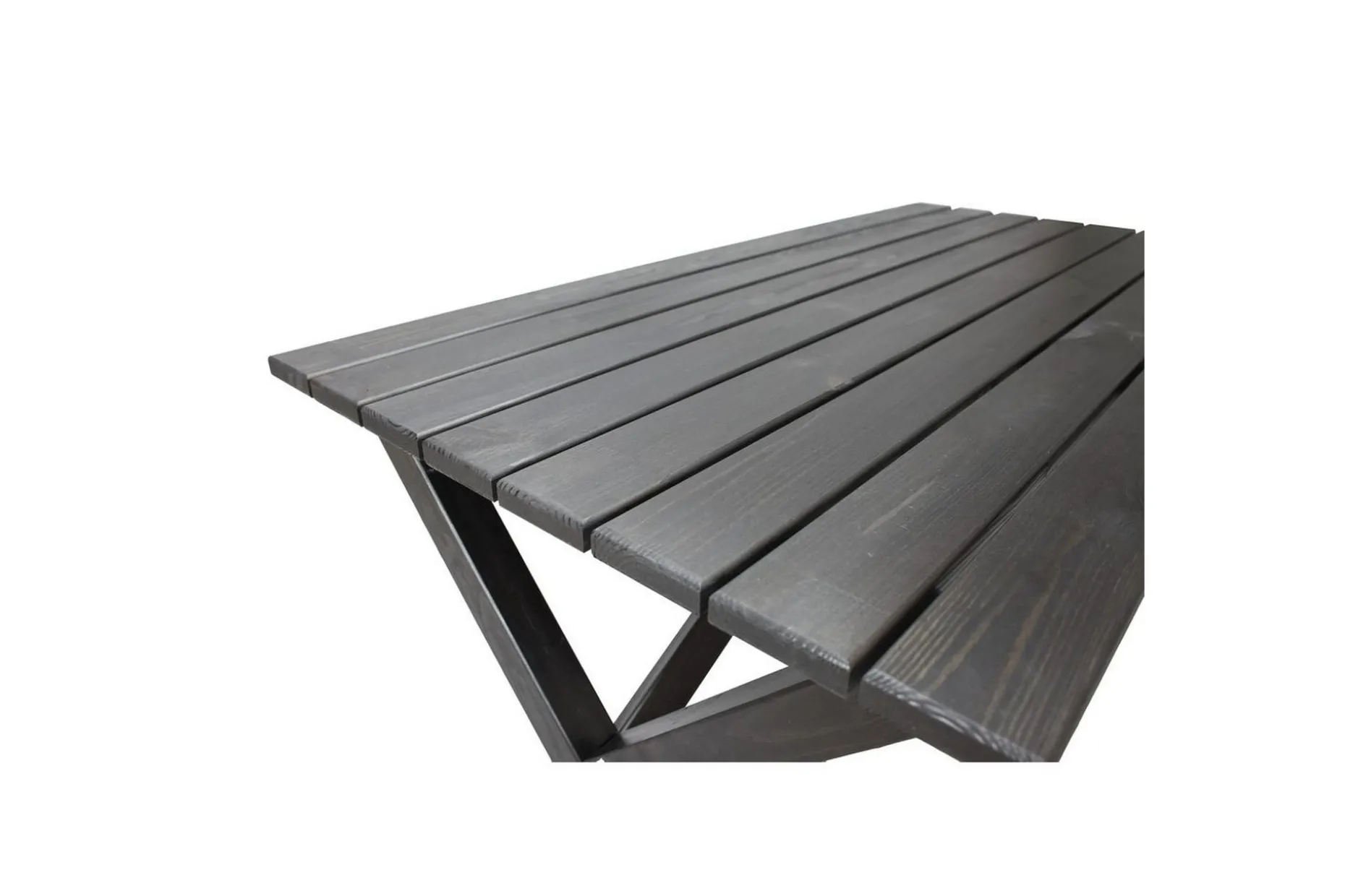 Utomhusmöbelgrupp 150 cm Bord & 4 Belize grå stolar Svart