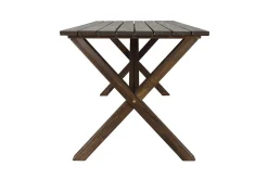 Utomhusmöbelgrupp 150 cm Bord & 4 Belize naturell stolar Brun