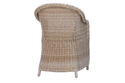 Utomhusmöbelgrupp 150 cm Bord & 4 Belize naturell stolar Brun