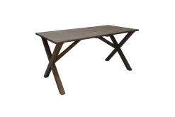 Utomhusmöbelgrupp 150 cm Bord & 4 Belize naturell stolar Brun