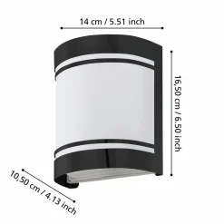 Utvändig vägglampa Cerno