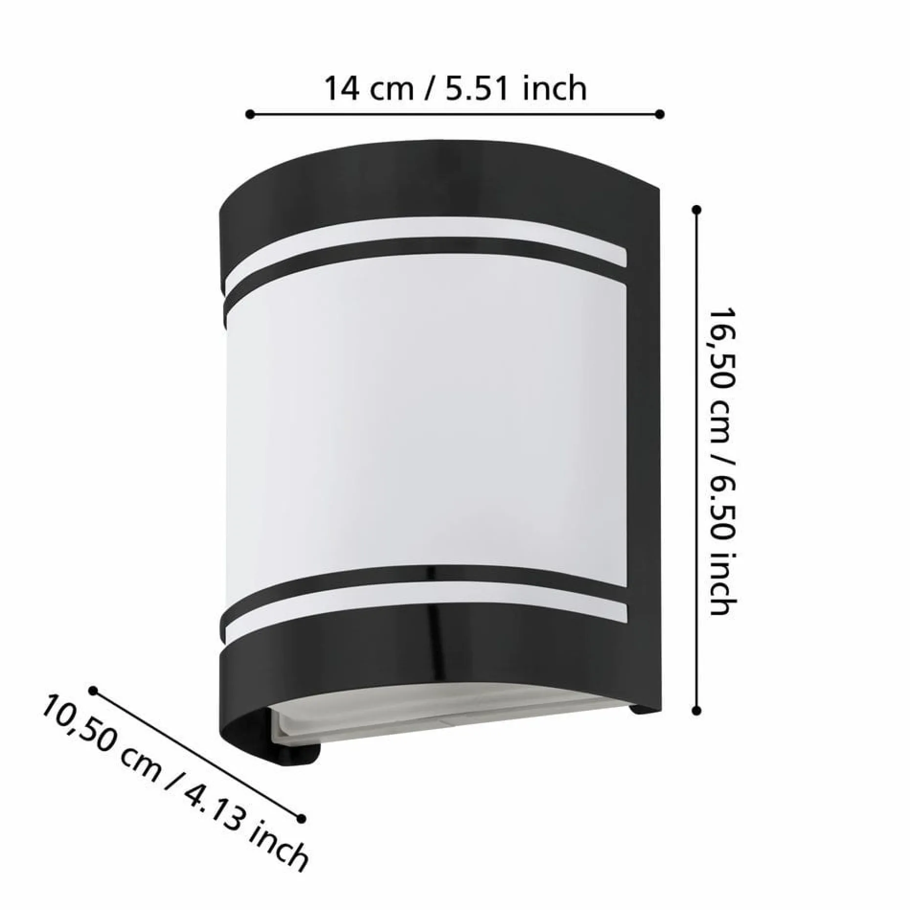 Utvändig vägglampa Cerno
