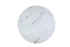 Vagaia Soffbord 80 cm Runt Marmormönster