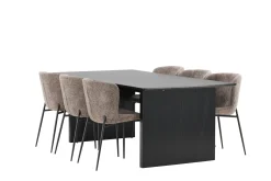 Vail Matgrupp 200 cm Rektangulär med 6 Modesto stolar