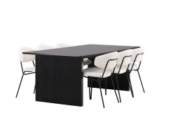 Vail Matgrupp 200 cm Rektangulär med 6 Chico Stolar