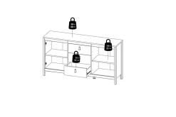 Vallvidera Skänk 151x38 cm