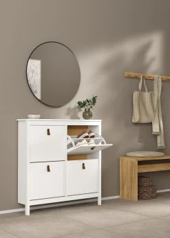 Vallvidera Skoskåp med 4 fack 103x25x103 cm