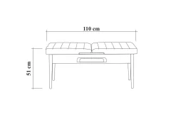 Valsot Förlängningsbar Matgrupp 129 cm
