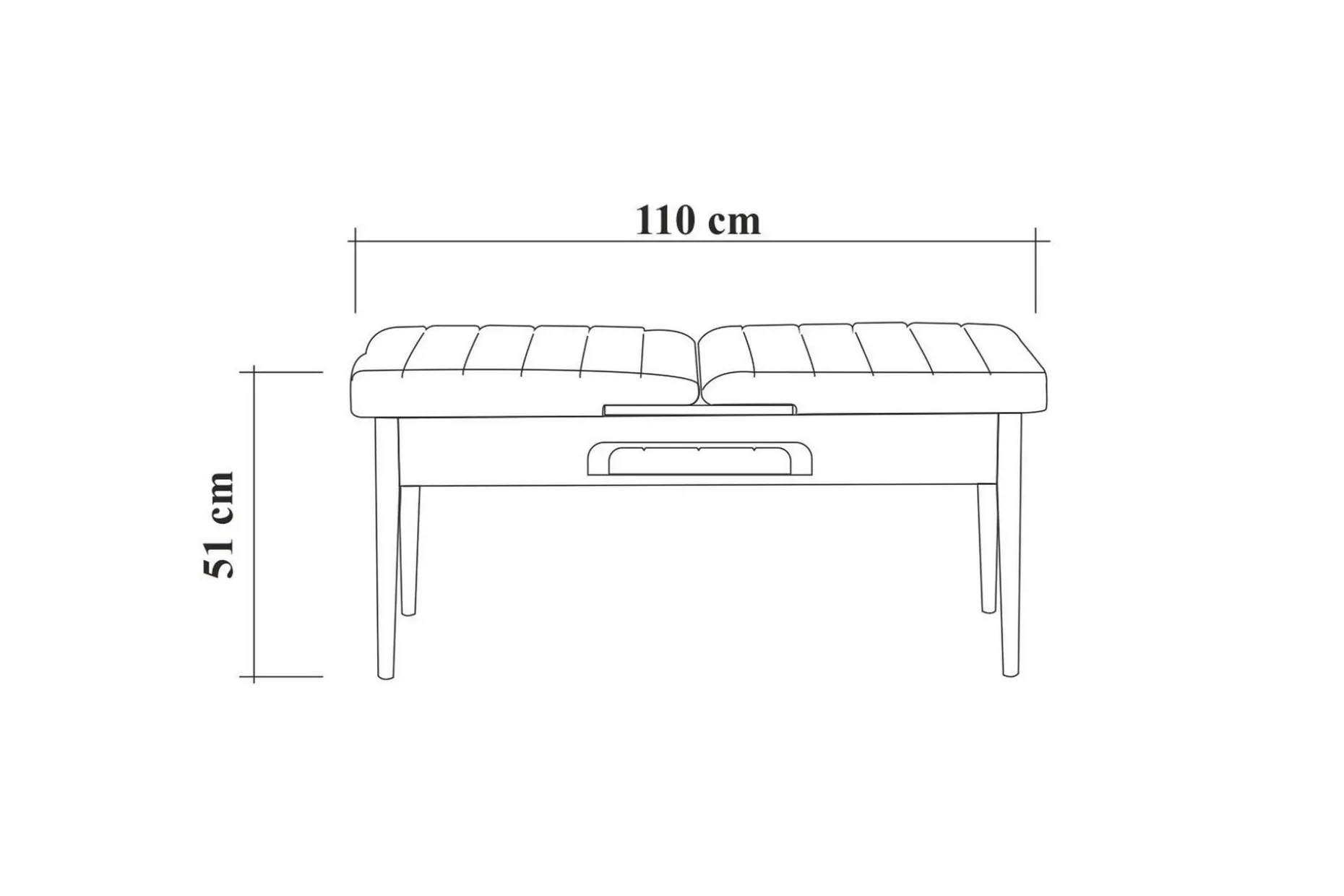 Valsot Förlängningsbar Matgrupp 129 cm