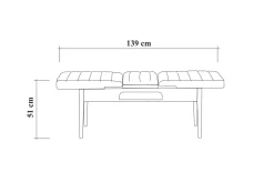 Valsot Förlängningsbar Matgrupp 129 cm