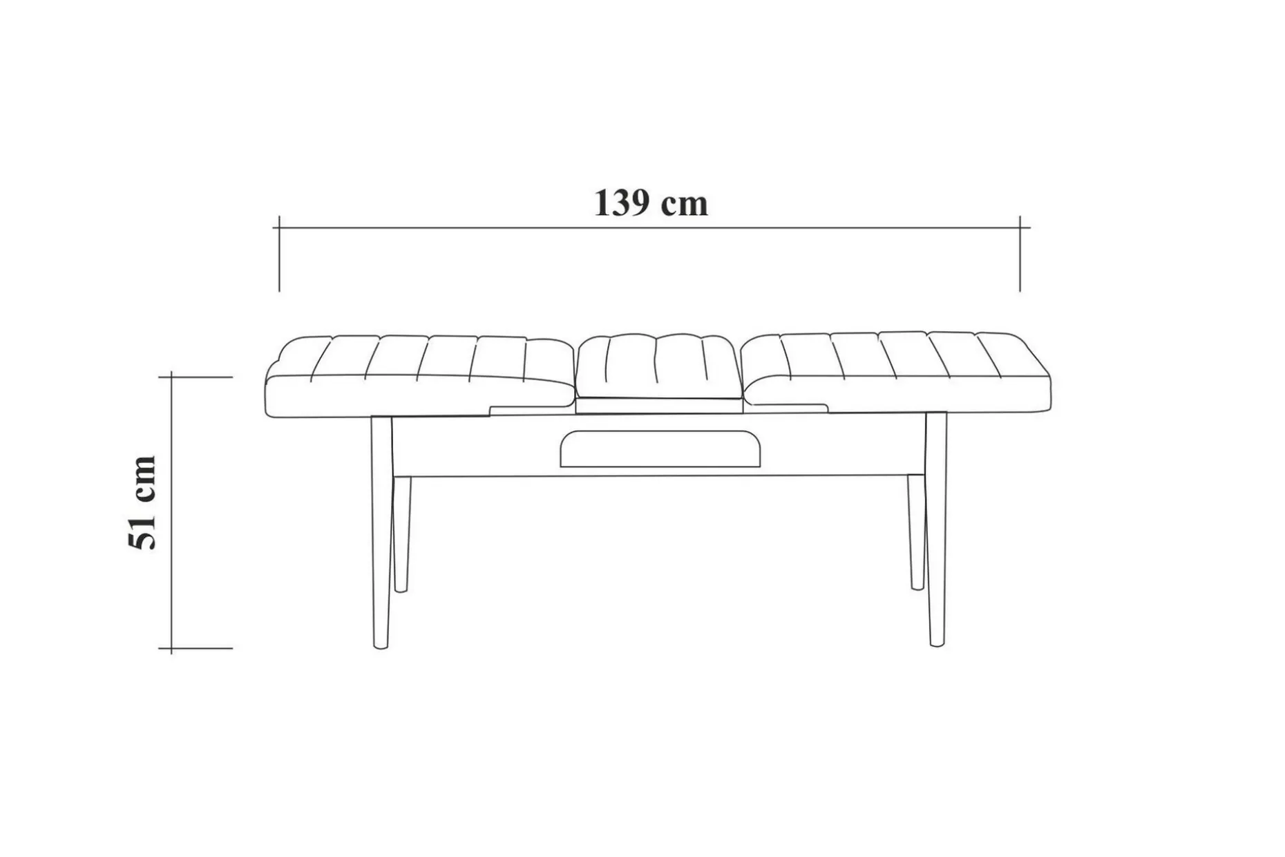 Valsot Förlängningsbar Matgrupp 129 cm