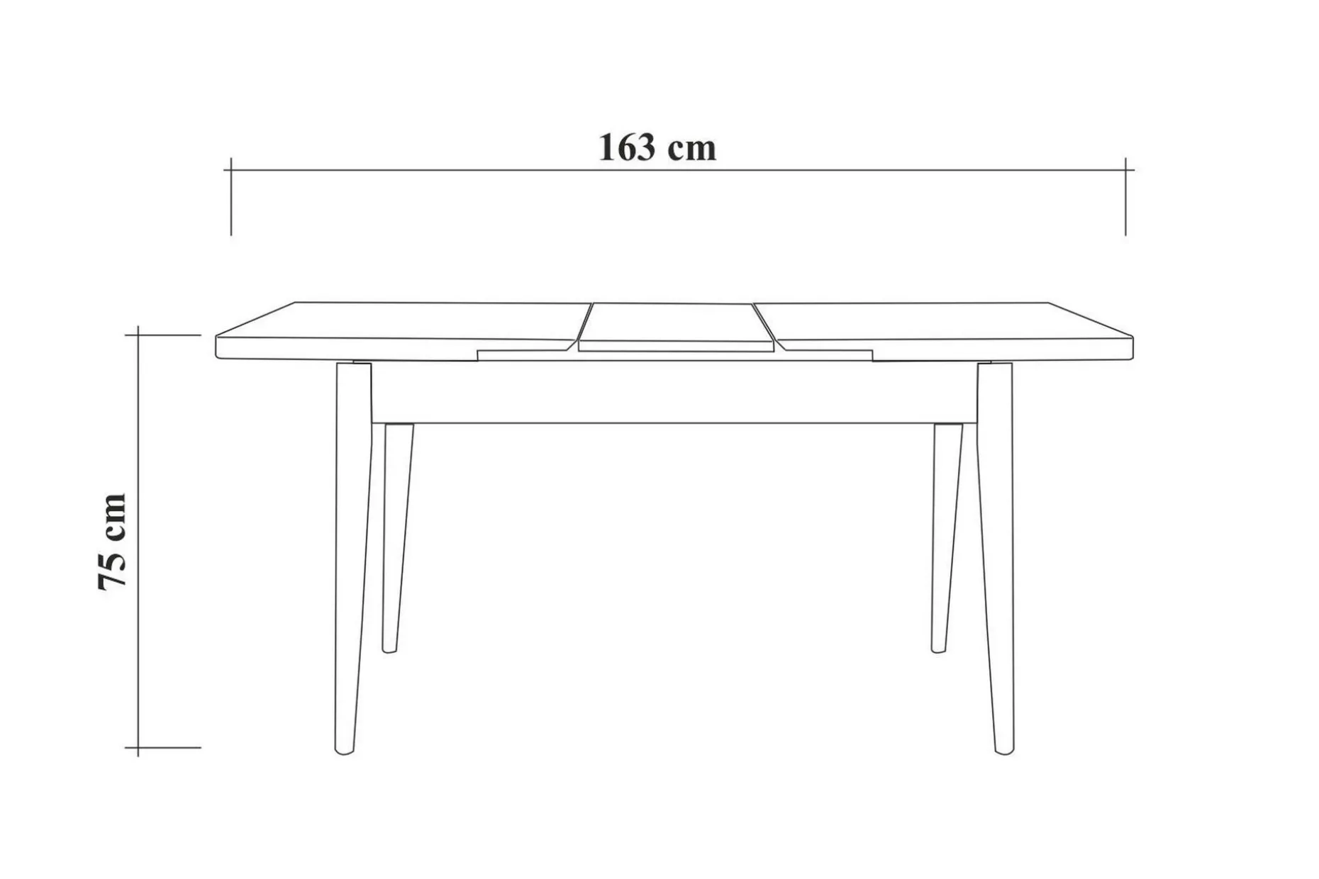 Valsot Förlängningsbar Matgrupp 129 cm