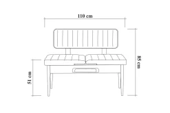 Valsot Förlängningsbar Matgrupp 129 cm
