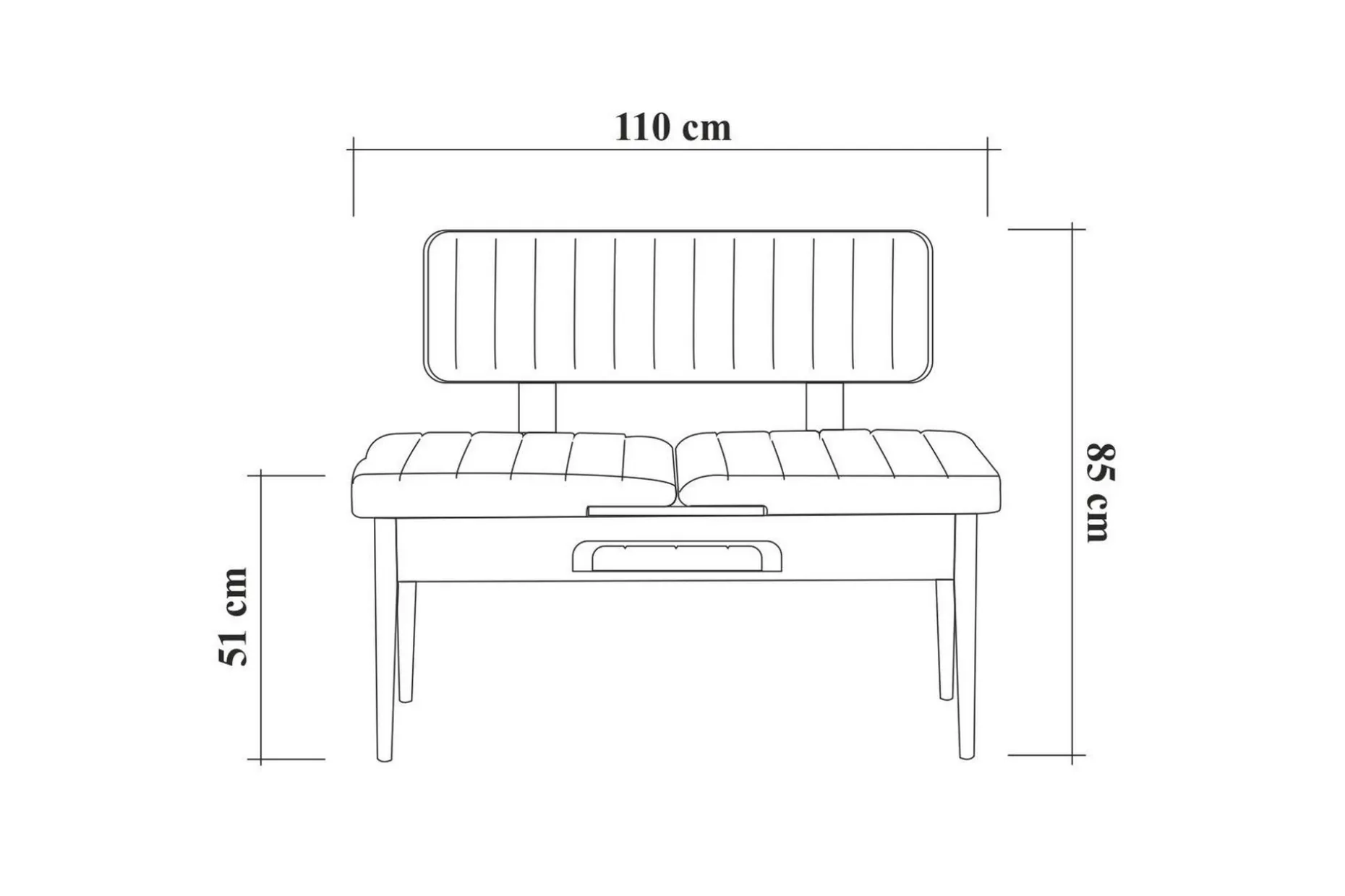 Valsot Förlängningsbar Matgrupp 129 cm