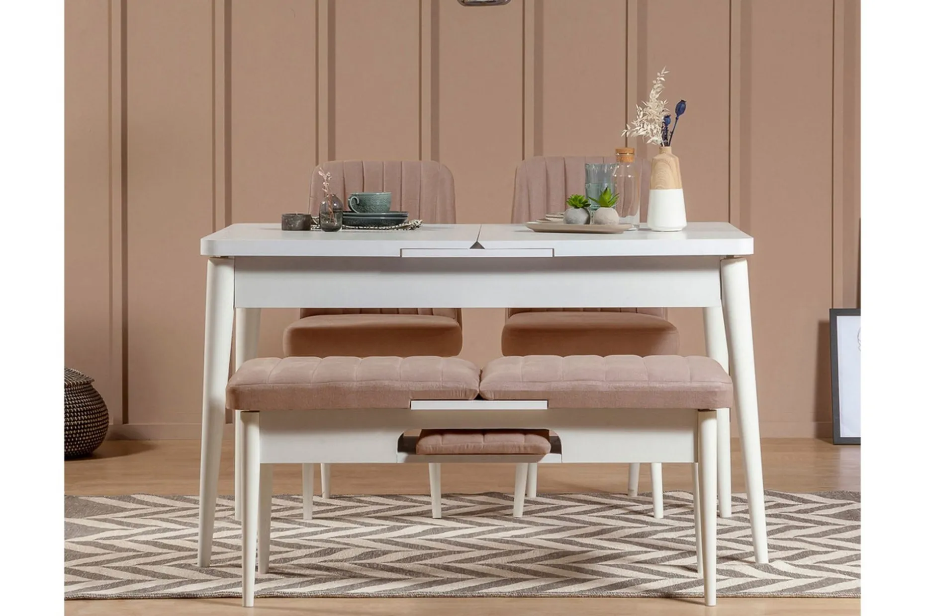 Valsot Förlängningsbar Matgrupp 129 cm