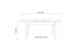 Valsot Matbord 110 cm