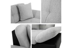 Vananda Soffa med Divan 3-sits i Bouclé