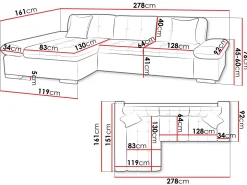 Vananda Soffa med Divan 4-sits
