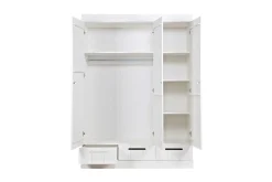 Varius Garderob 140 cm 3 Dörrar 3 Lådor