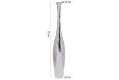 Vas Wohnling polerad aluminiumgjutning, modern stil 75 cm