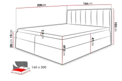 Vasil Kontinentalsäng 160x200