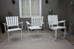 Vaxholm Karmstol Utomhus Vit