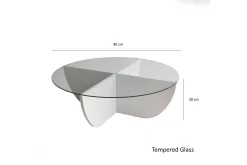 Vellavie Soffbord 90x30x90 cm Runt