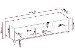 Vemdalen Tv-bänk 184 cm