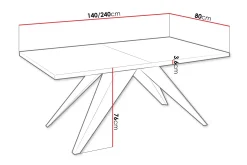 Vento Matbord 240 cm