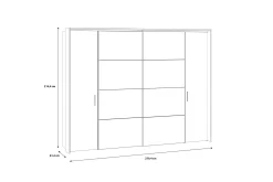 Vergina Garderob 62x280 cm