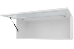 Veria Vitrinskåp Vit LED Belysning 32 cm djup 35 cm bred 90 cm hög Mörkt Trä Glas