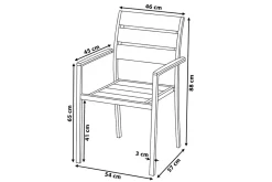 Vernio Trädgårdsmöbelset Med Utebord+6 Utestolar