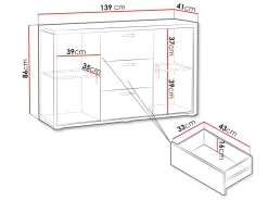 Veyricus Skänk 139 cm