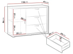 Veyricus Skänk 118 cm