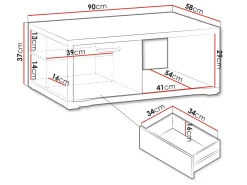 Veyricus Soffbord 90 cm