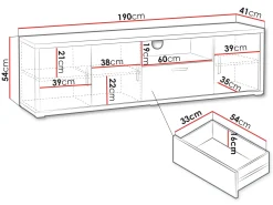 Veyricus Tv-Bänk 190 cm